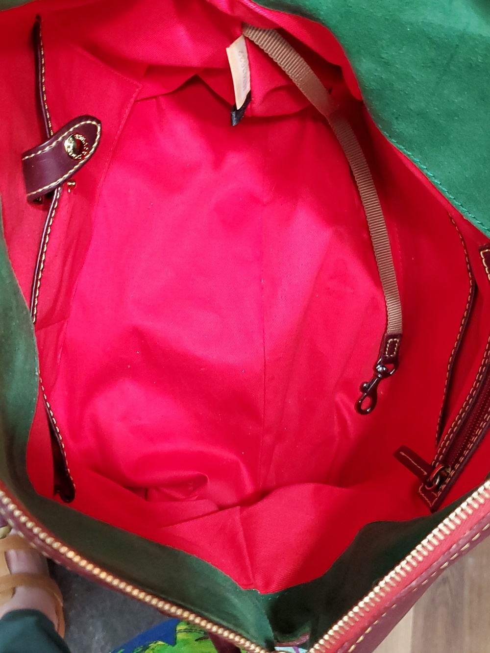 Dooney & Bourke Cognac Florentine Leather Smith Bag - Picture 8 of 8